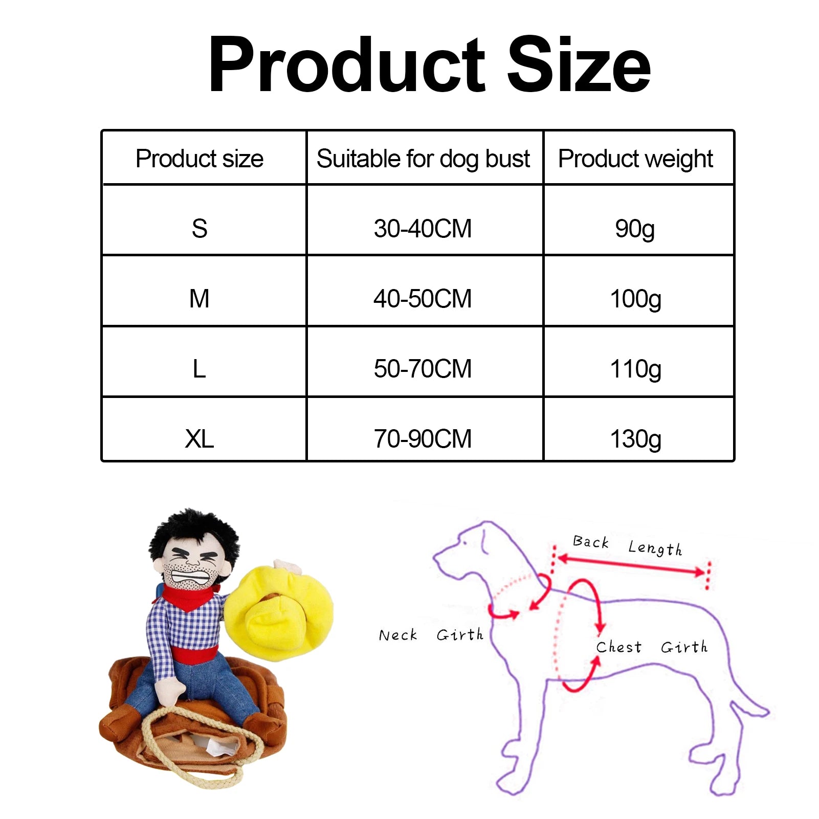 Dog Cowboy pet Outfit