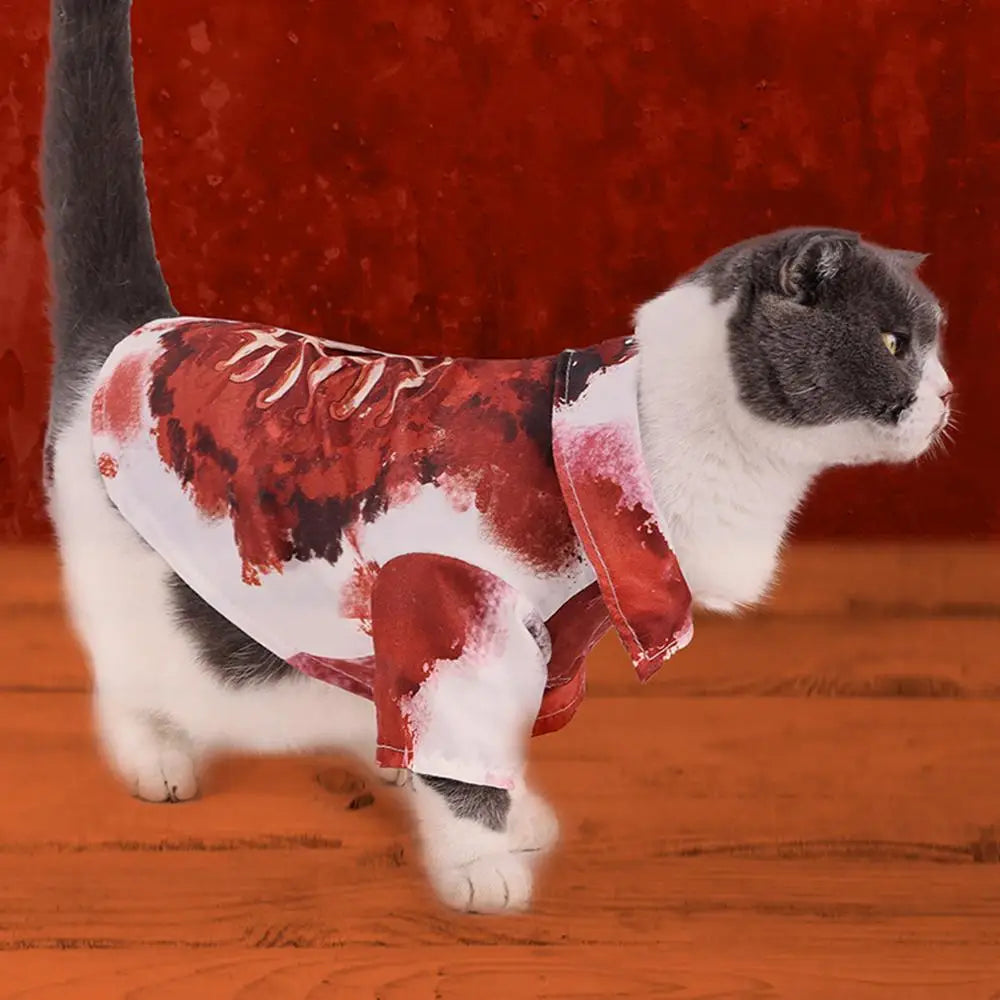Skeleton pet costume
