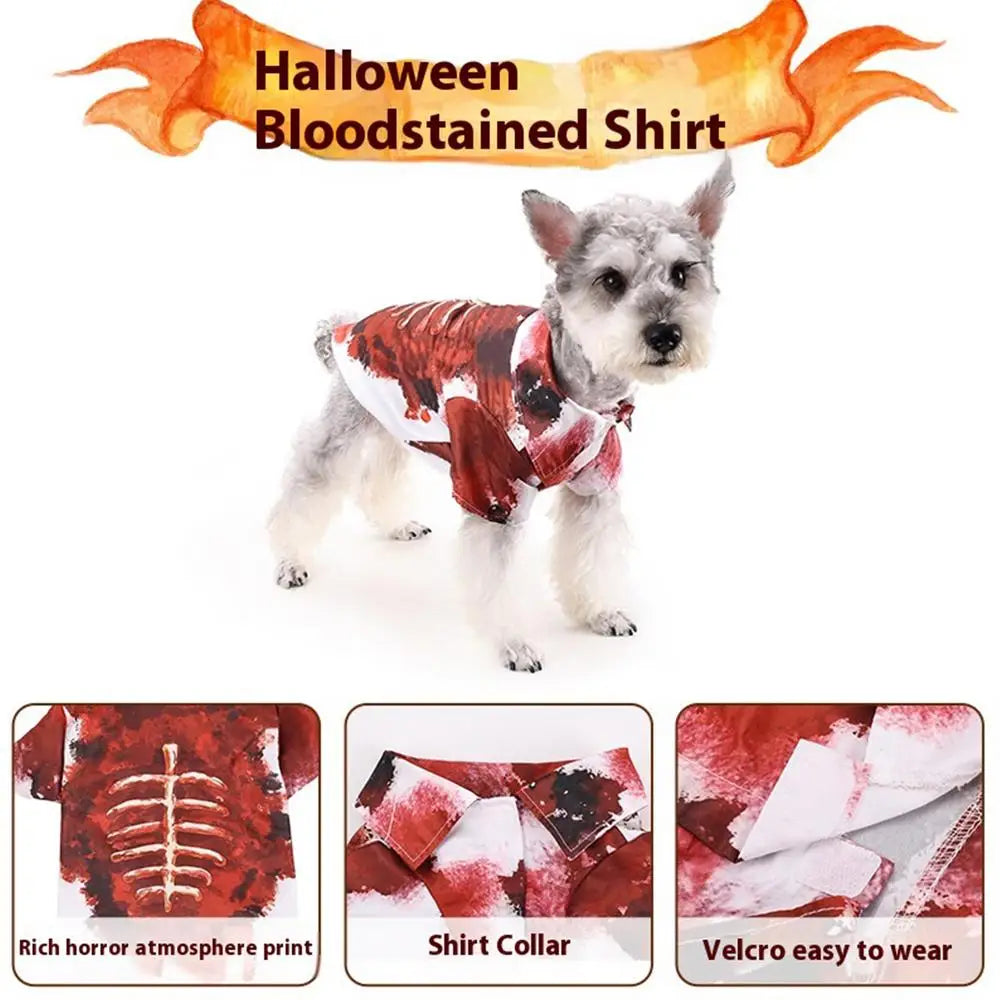 Skeleton pet costume