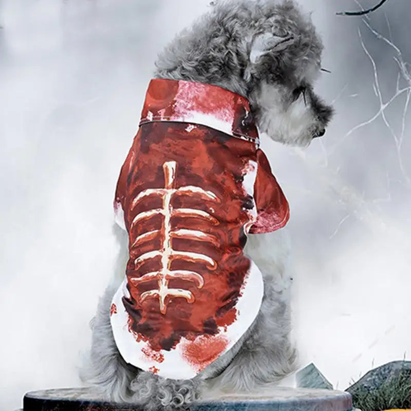 Skeleton pet costume