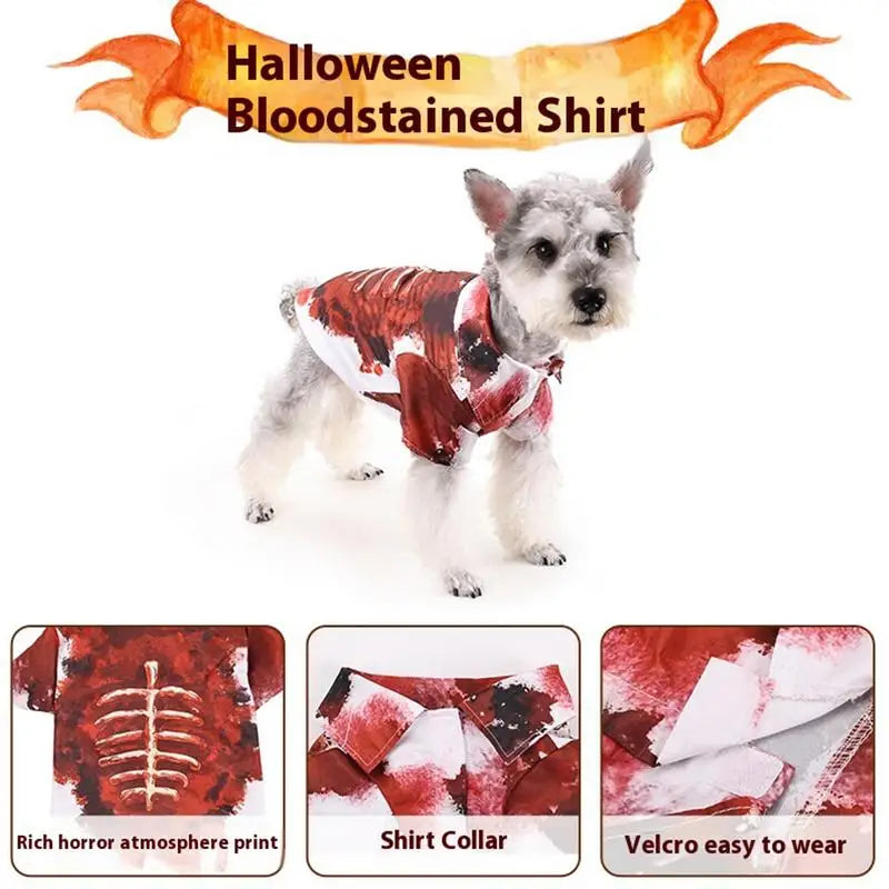 Skeleton pet costume