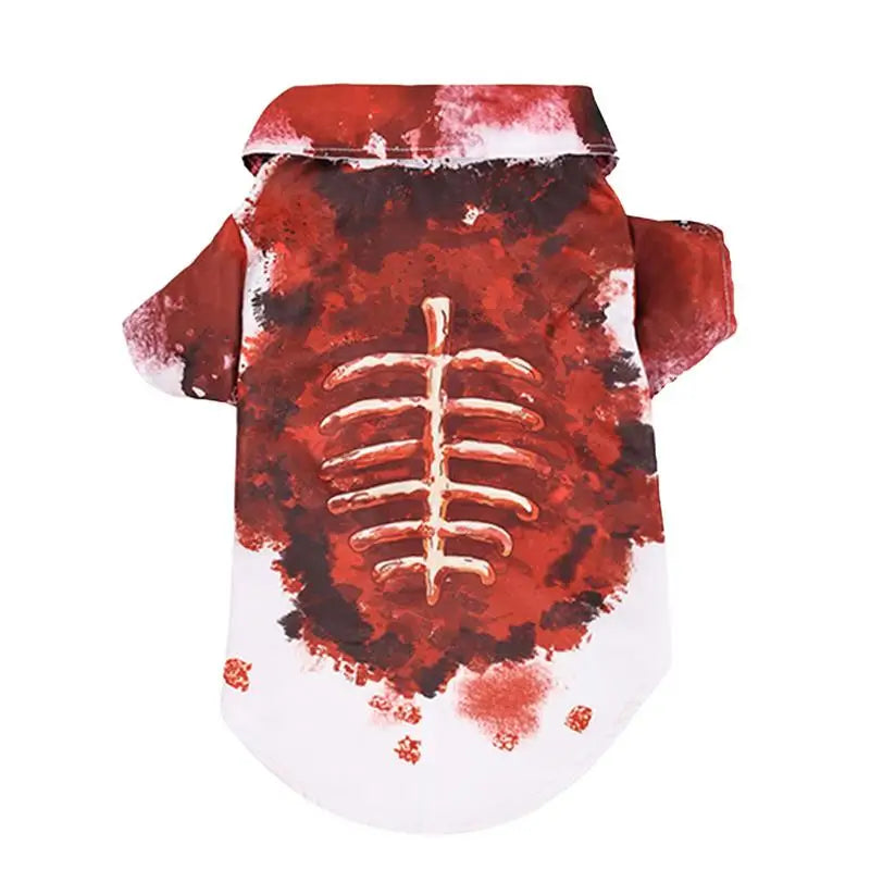 Skeleton pet costume