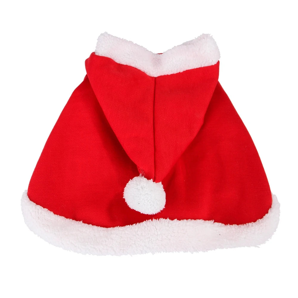 Christmas Pet Santa Cloak Costume