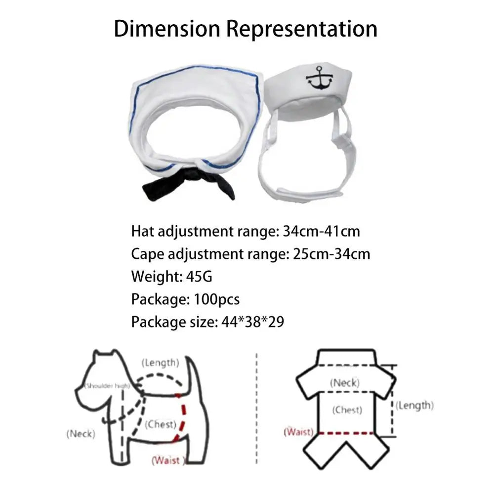 Sailor pet costume