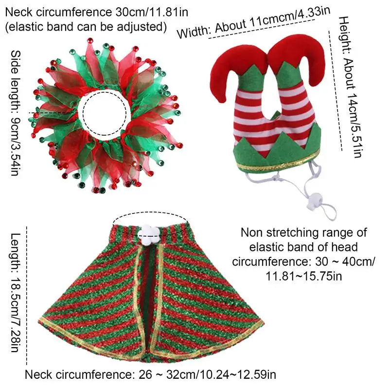 Christmas elf pet Outfit